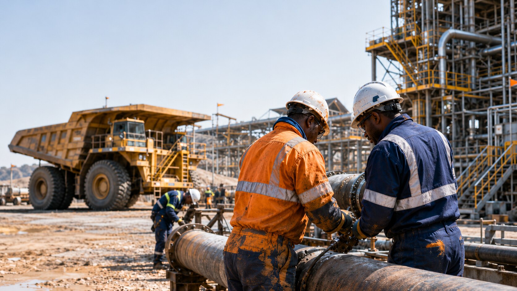 M&N artisans on a live mining site